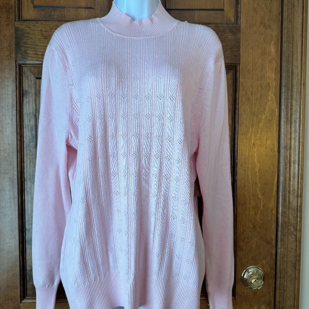 NWT Love Scarlett Pink Turtleneck Sweater X-Large